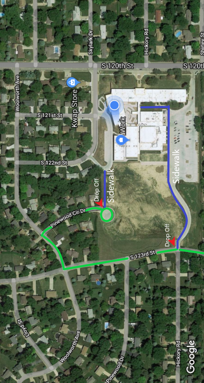 Secondary Drop-off and Pick-Up Location Secondary Drop-off and Pick-Up Location
